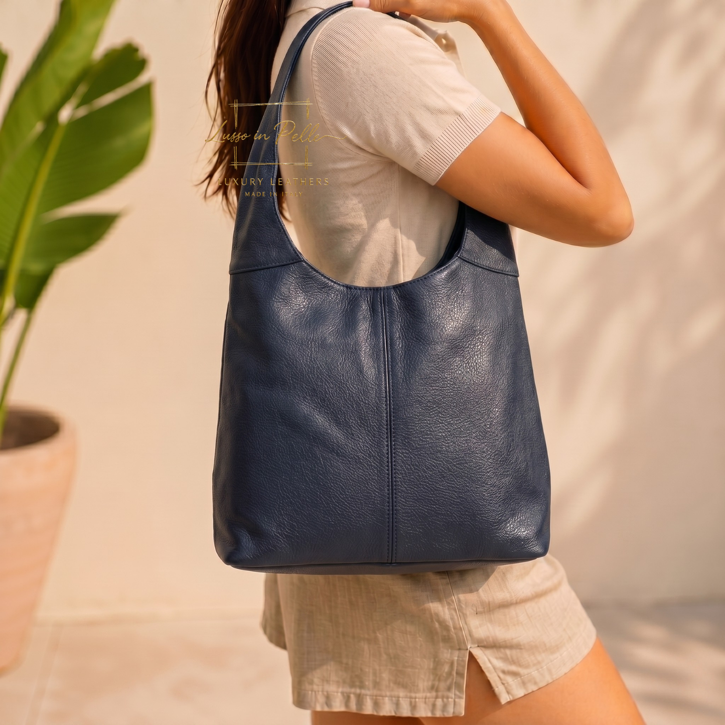 Cali Genuine Leather Hobo Bag Everyday Practical Leather Tote Bag