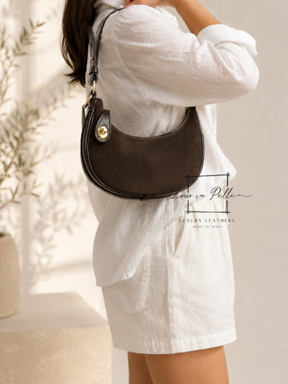 Small Half Moon Shoulder/ Crossbody Bag