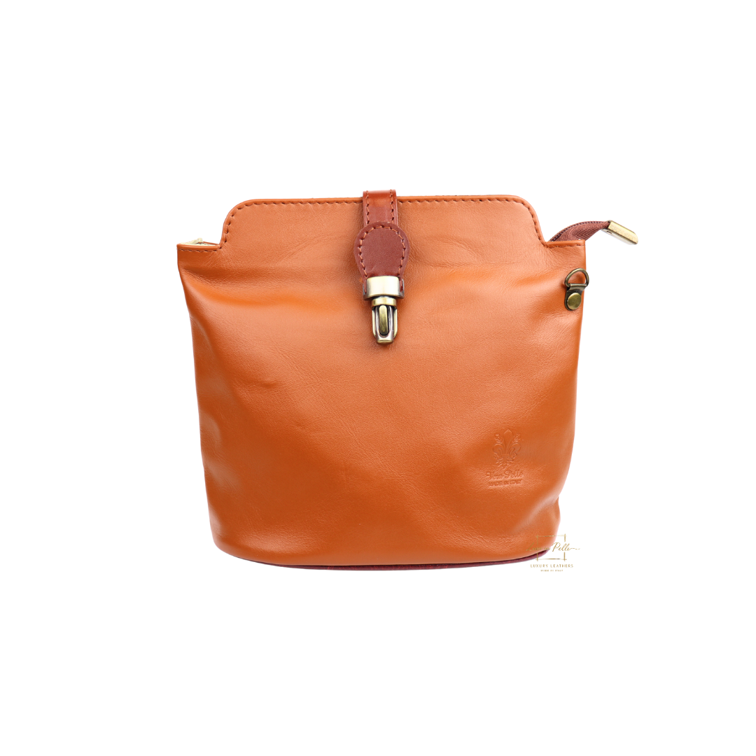 Vera Pelle Leather Crossbody Bag - Lussoinpelle lighttan Crossbody bags