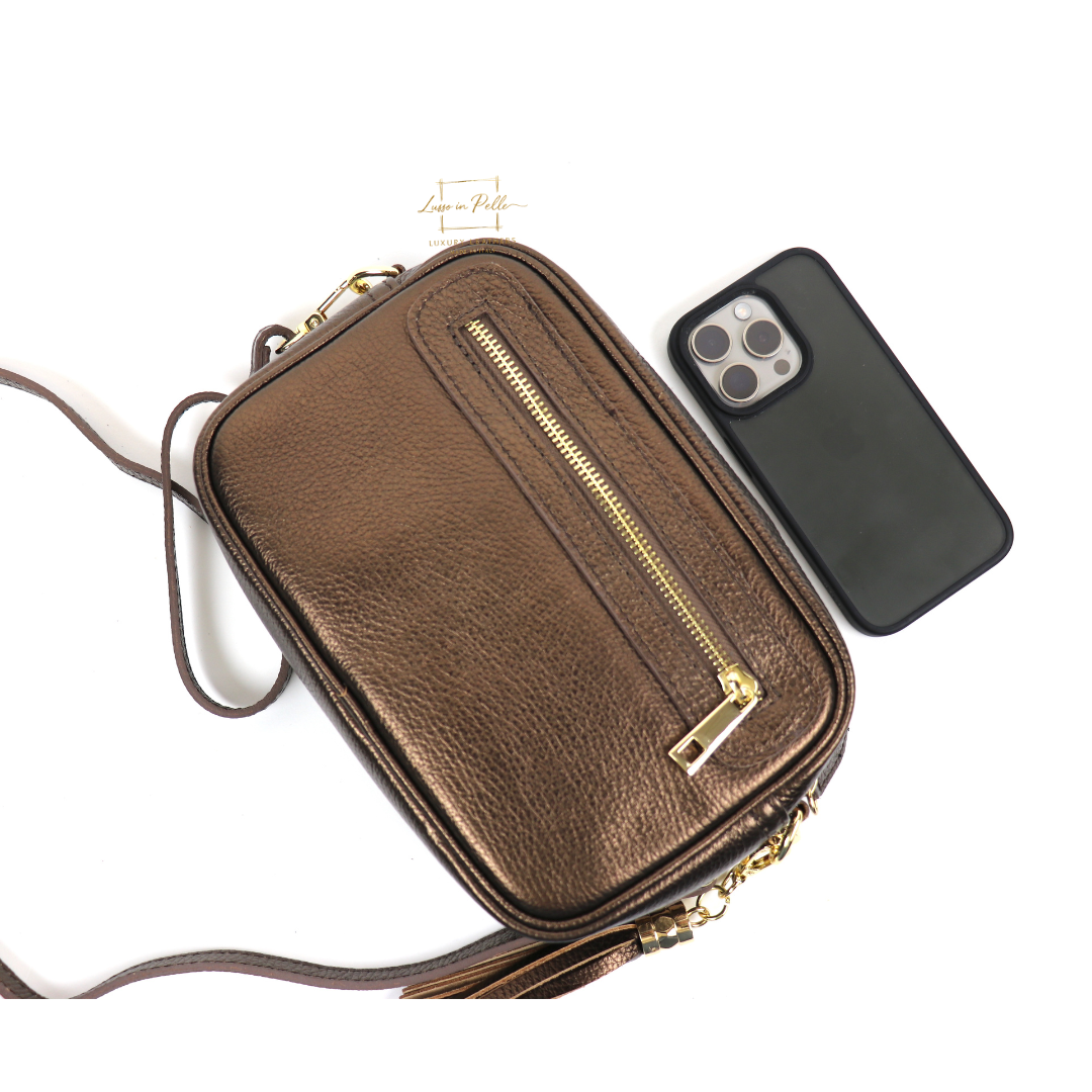 Crossbag , Hand bag, Genuine leather