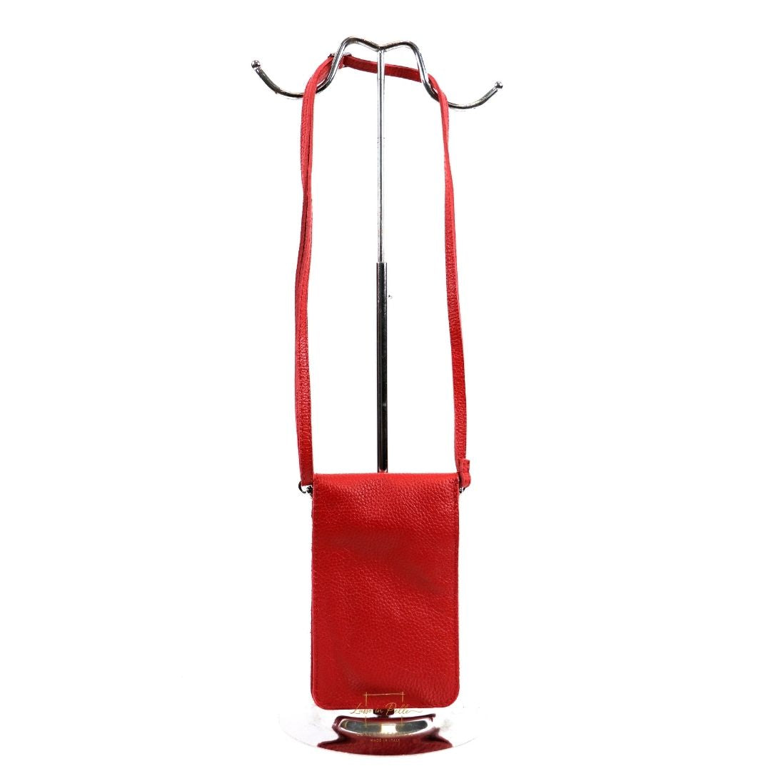 Minimalist Genuine Leather Crossbody Phone Bag