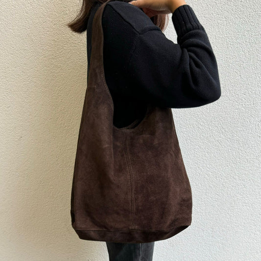 Cali Genuine Suede Hobo Slouchy Shoulder Bag