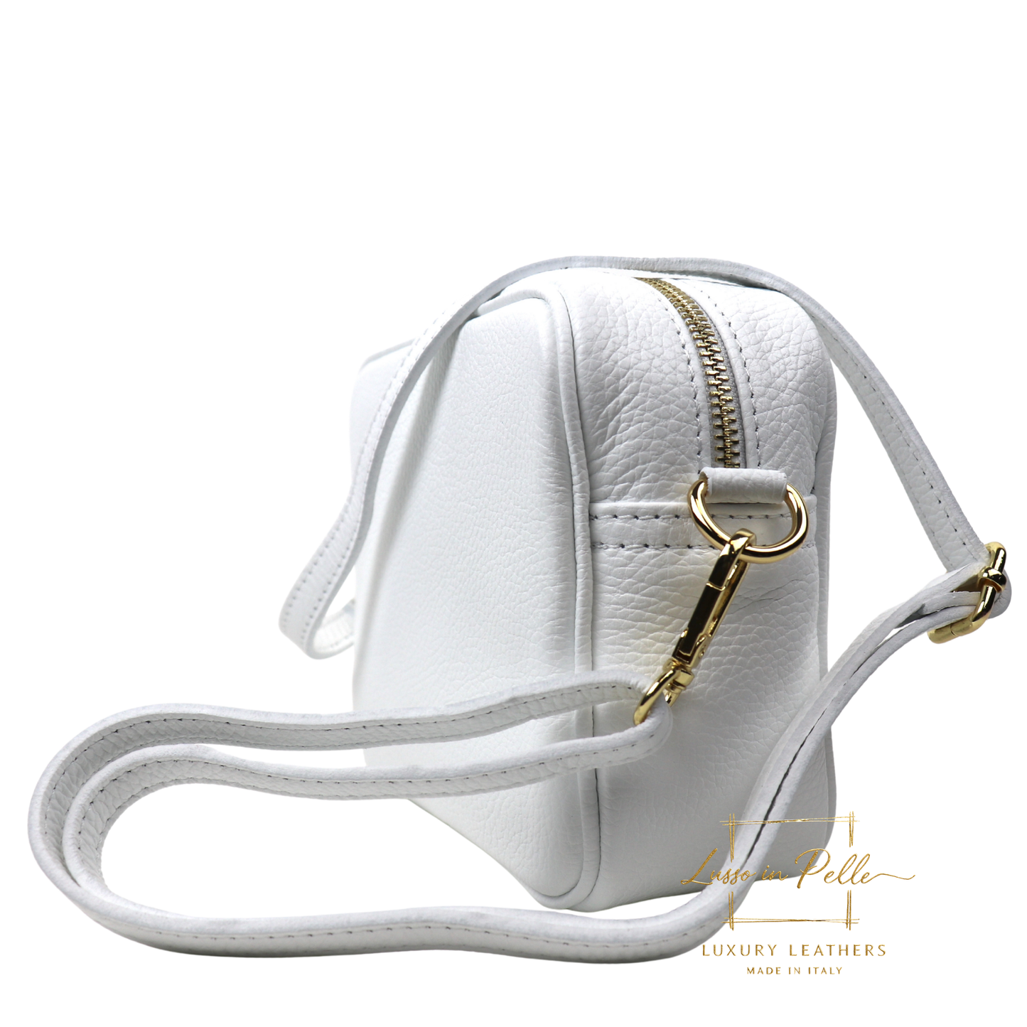 Sierra Genuine Italian Pebbled Leather Box Bag