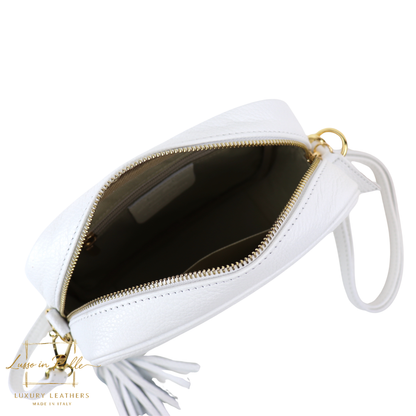Sierra Genuine Italian Pebbled Leather Box Bag