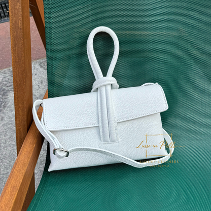 Rose Italian Versatile Leather Bag - Wrist Bag - Clutch Bag