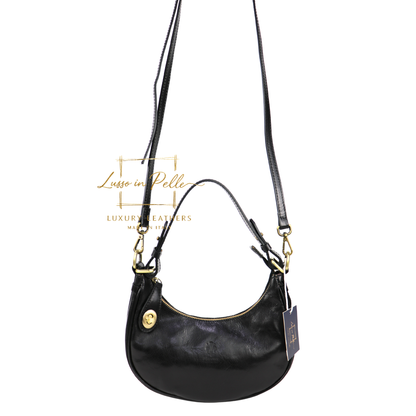 Florence Leather Shoulder/Crossbody Bag with Detachable and Adjustable Straps