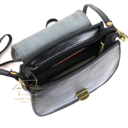 Cora Vintage Small Leather Crossbody Bag