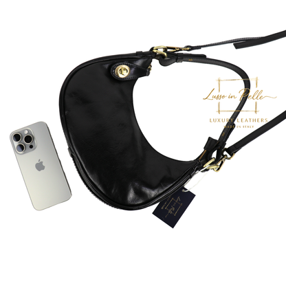 Florence Leather Shoulder/Crossbody Bag with Detachable and Adjustable Straps