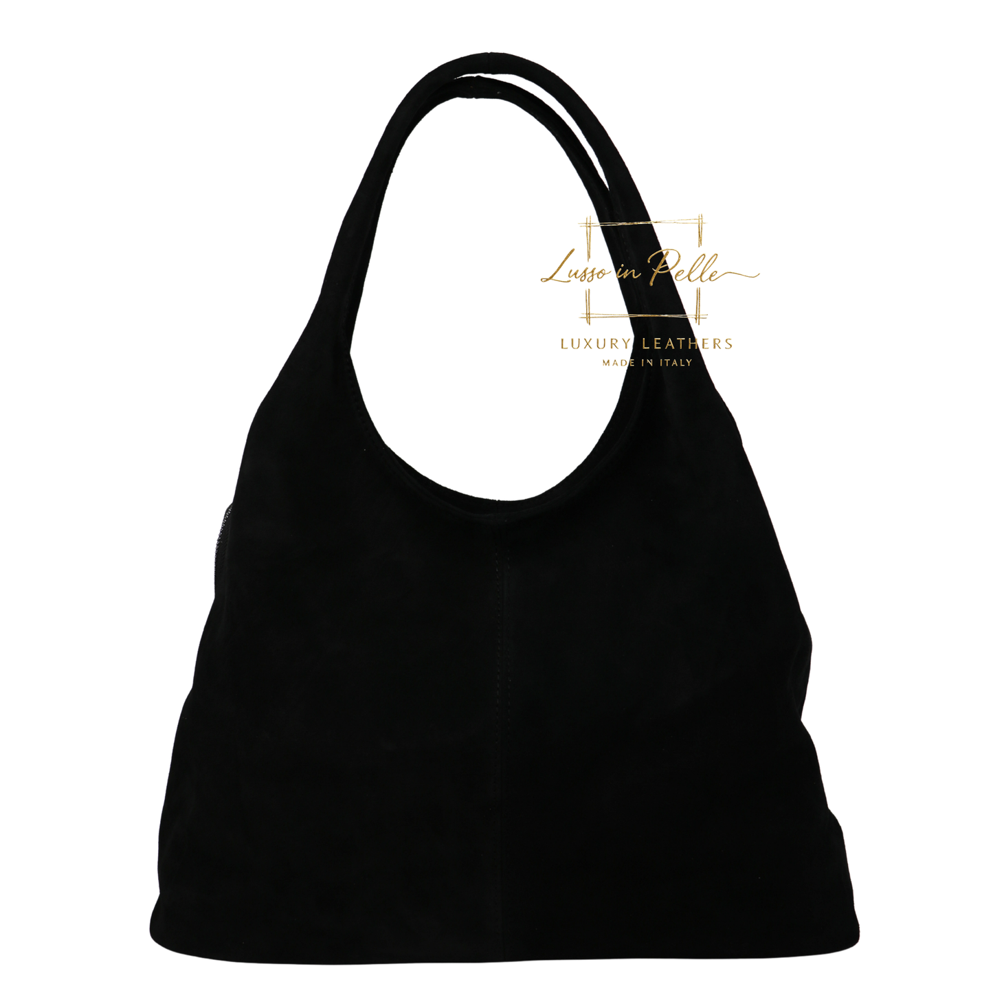 Lusso Double Handle Large Suede Shoulder Tote