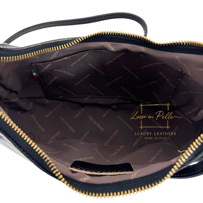 Florence Leather Shoulder/Crossbody Bag with Detachable and Adjustable Straps