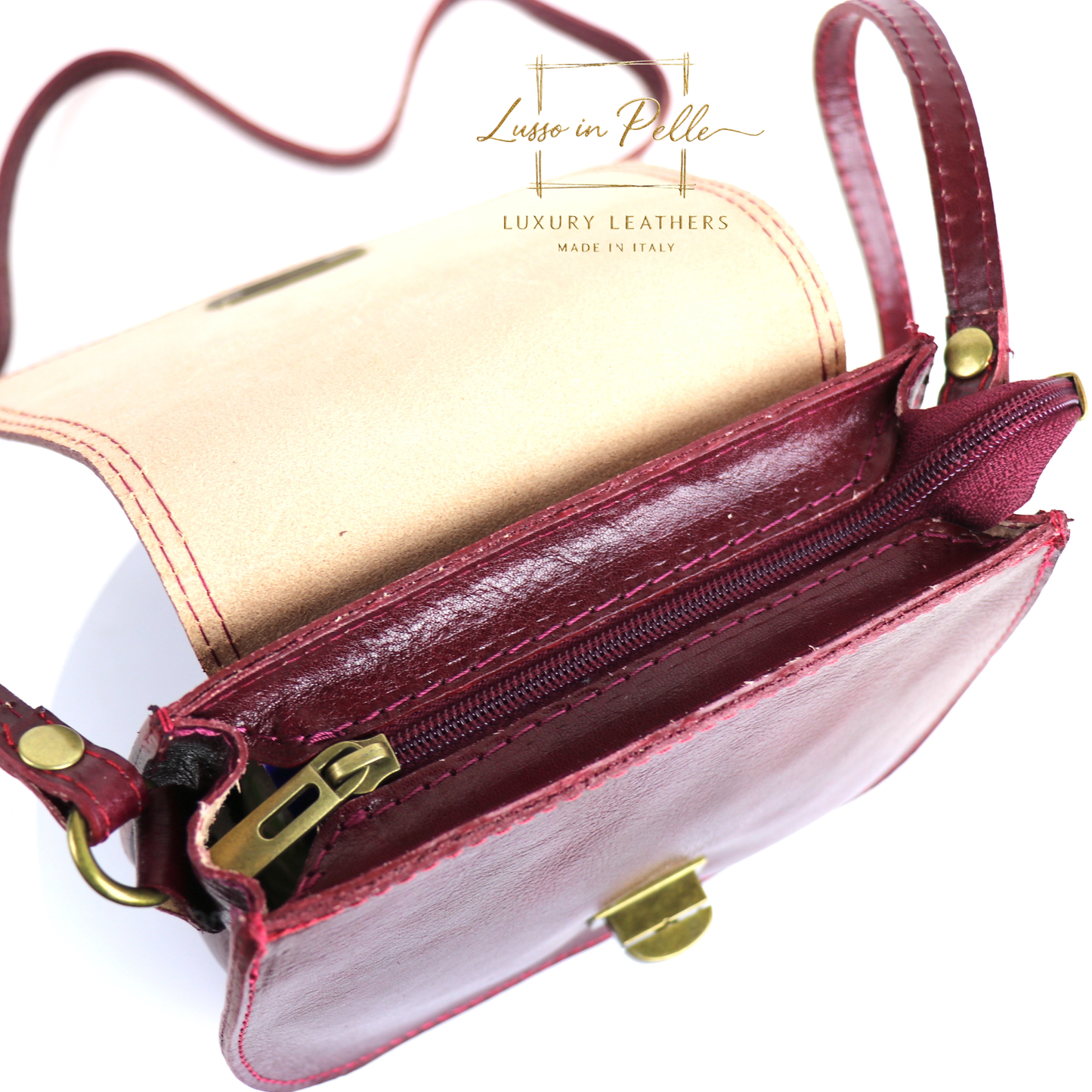 Cora Vintage Small Leather Crossbody Bag