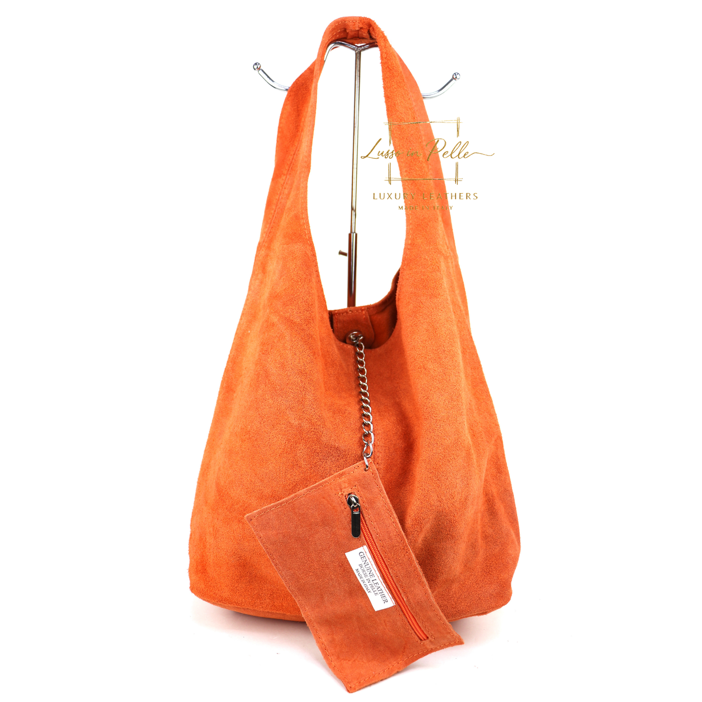Cali Genuine Suede Hobo Slouchy Shoulder Bag