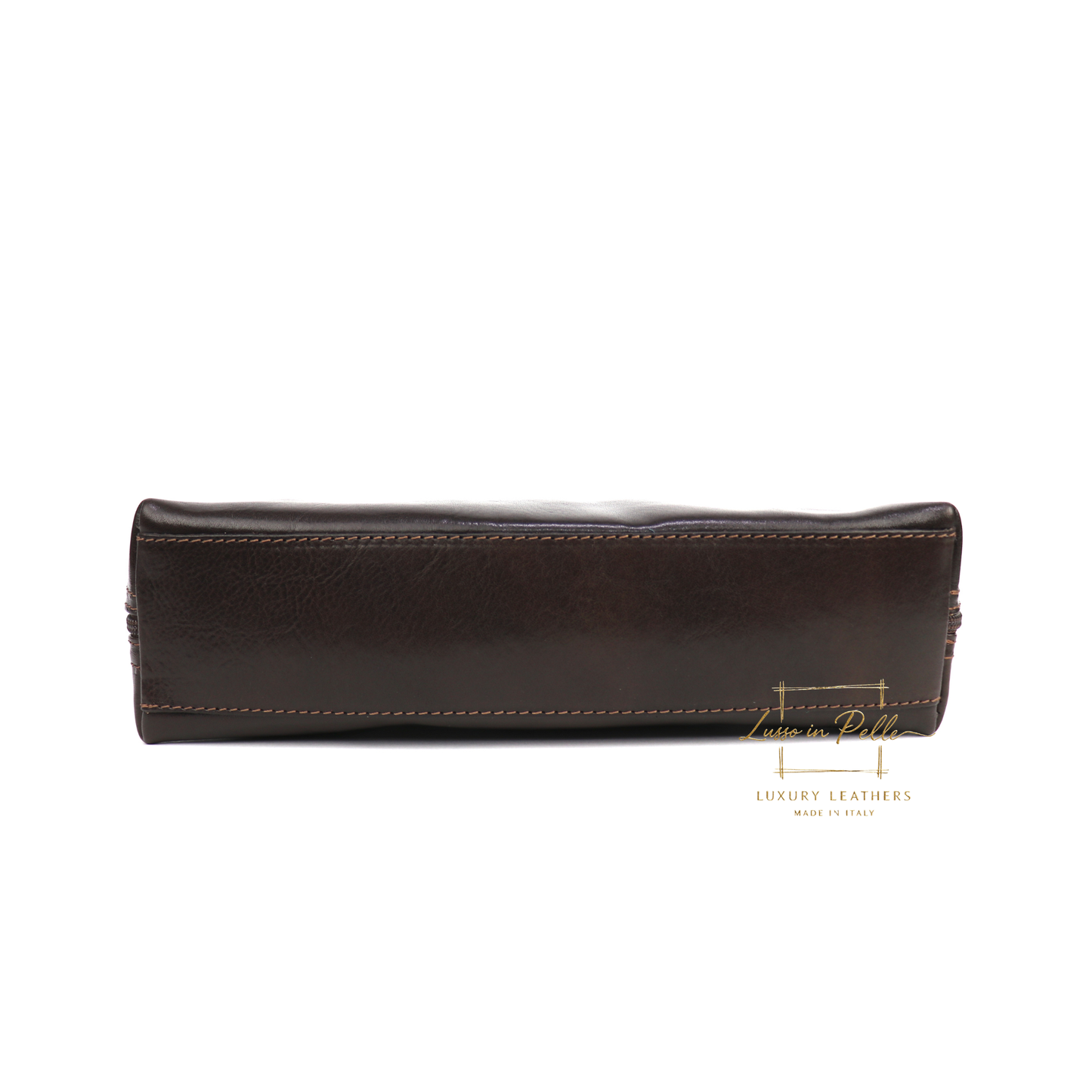 Buffered Leather Elongated Structured Florence Shoulder Bag