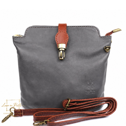 Vera Pelle Leather Crossbody Bag