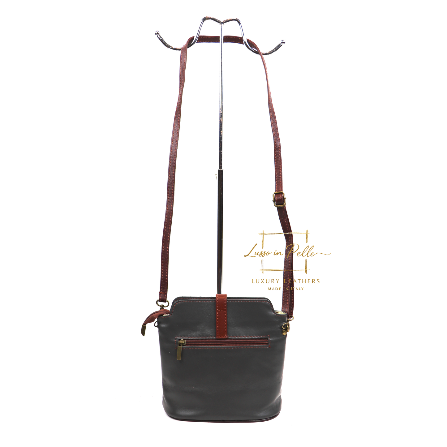 Vera Pelle Leather Crossbody Bag