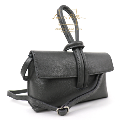 Rose Italian Versatile Leather Bag - Wrist Bag - Clutch Bag