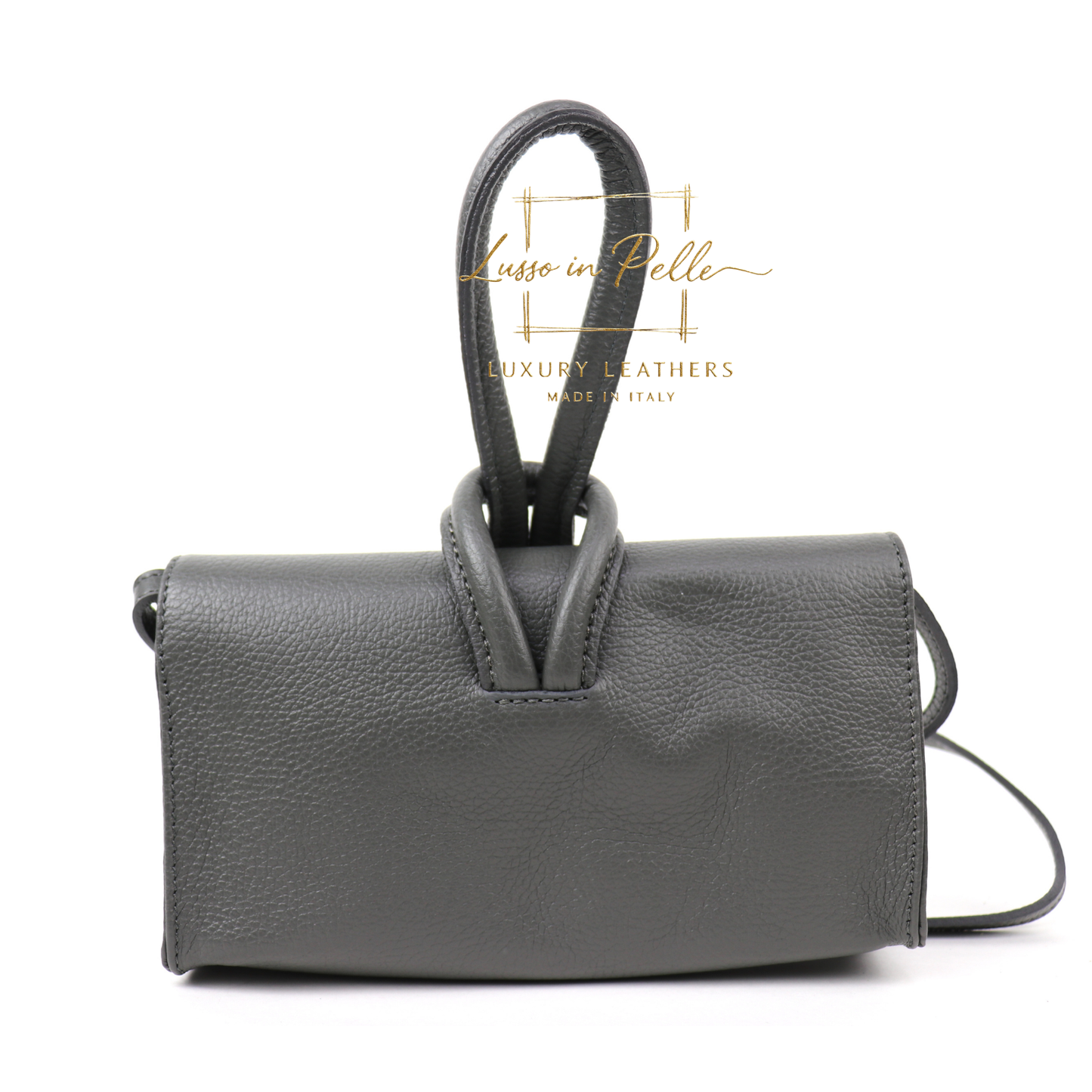 Rose Italian Versatile Leather Bag - Wrist Bag - Clutch Bag