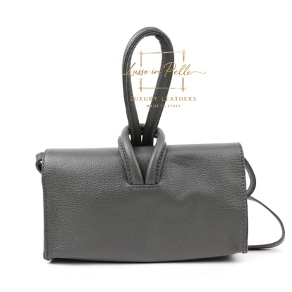 Rose Italian Versatile Leather Bag - Wrist Bag - Clutch Bag