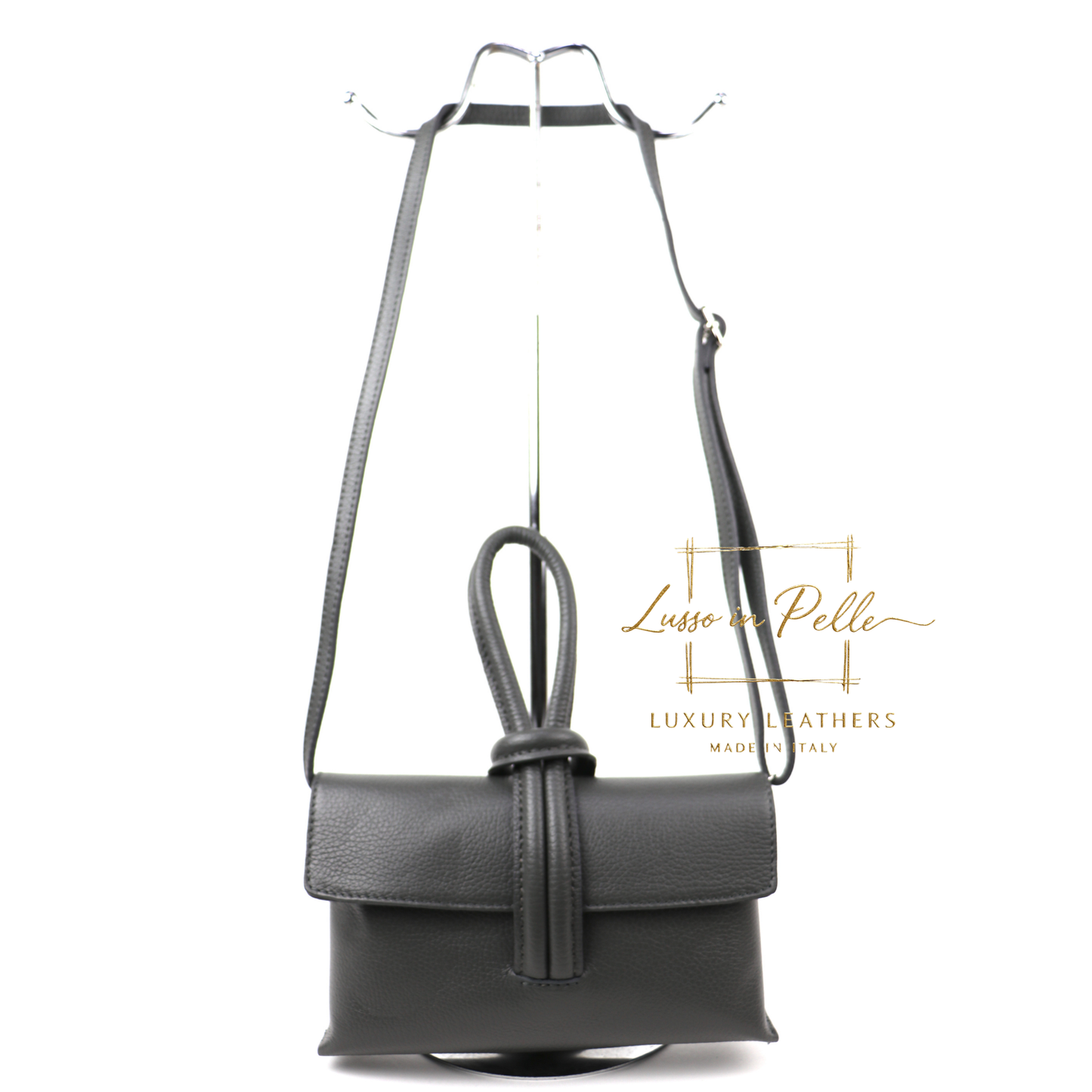 Rose Italian Versatile Leather Bag - Wrist Bag - Clutch Bag