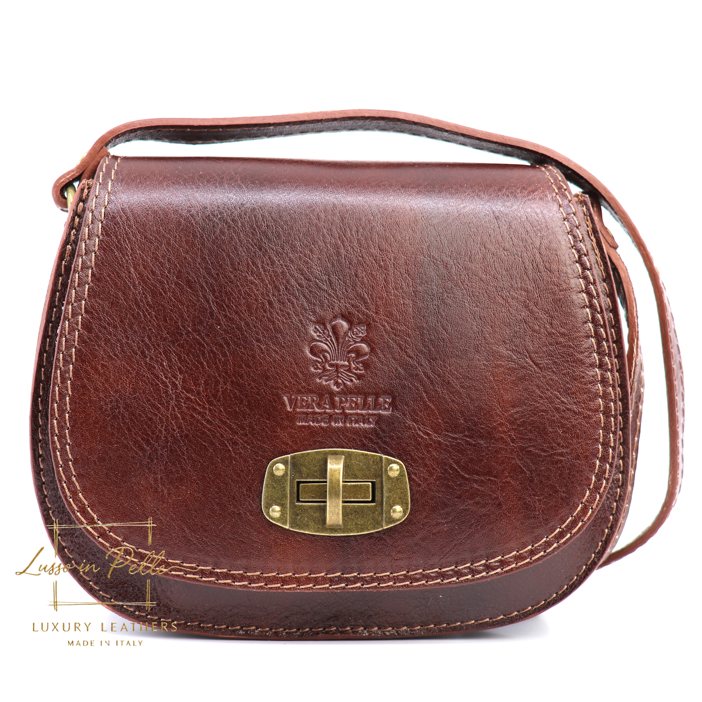 Cora Vintage Small Leather Crossbody Bag