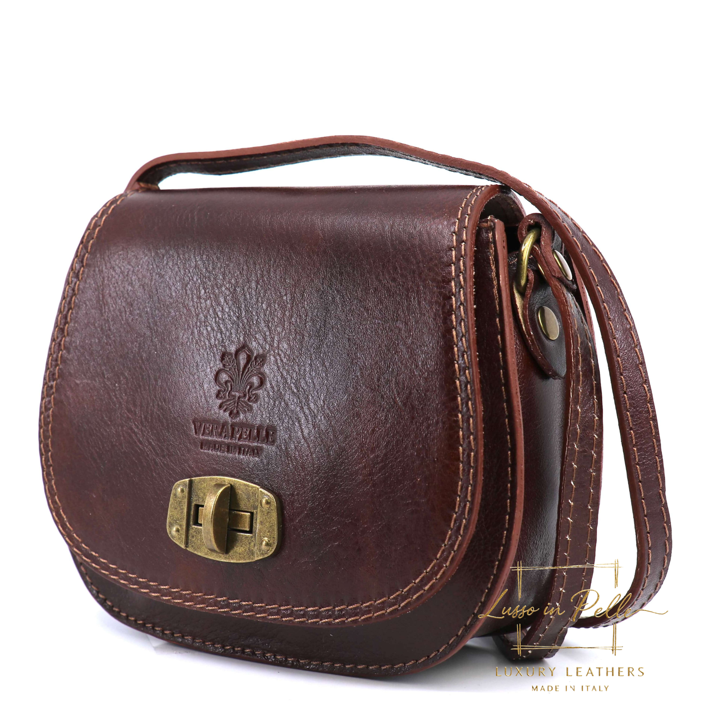 Cora Vintage Small Leather Crossbody Bag