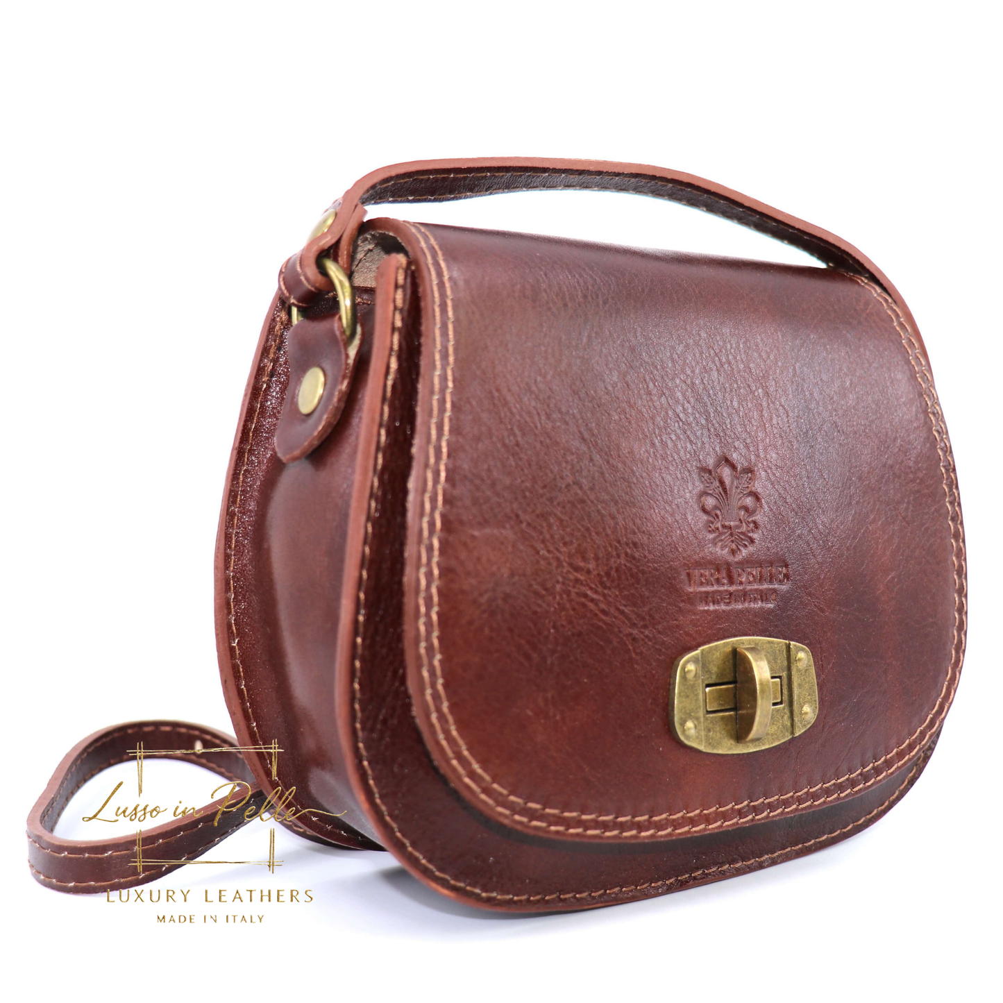 Cora Vintage Small Leather Crossbody Bag
