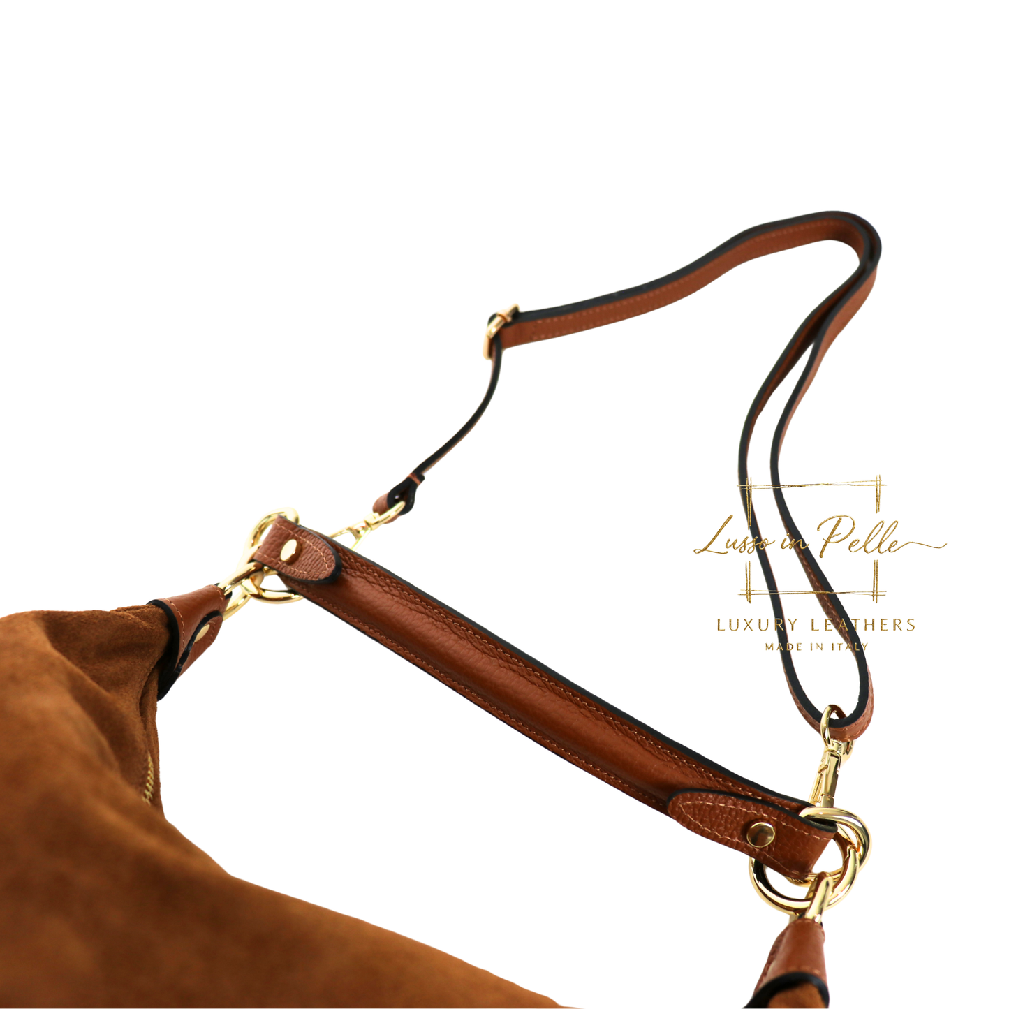 Suede Half Moon Shoulder & Crossbody Bag