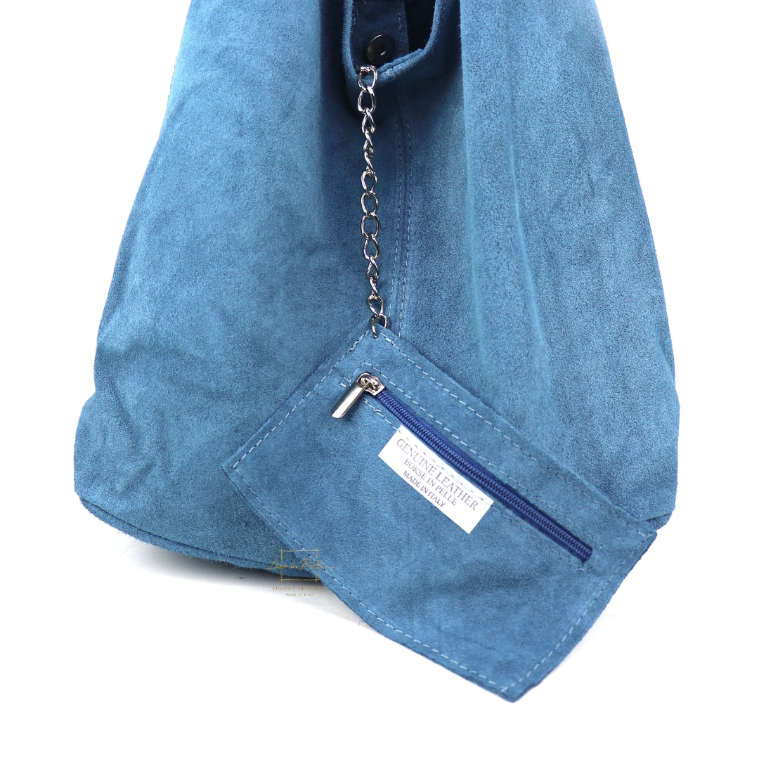 Cali Genuine Suede Hobo Slouchy Shoulder Bag