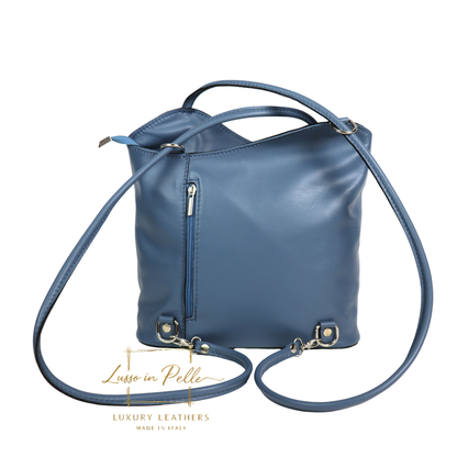 Nappa Leather Convertible Shoulder Bag & Backpack