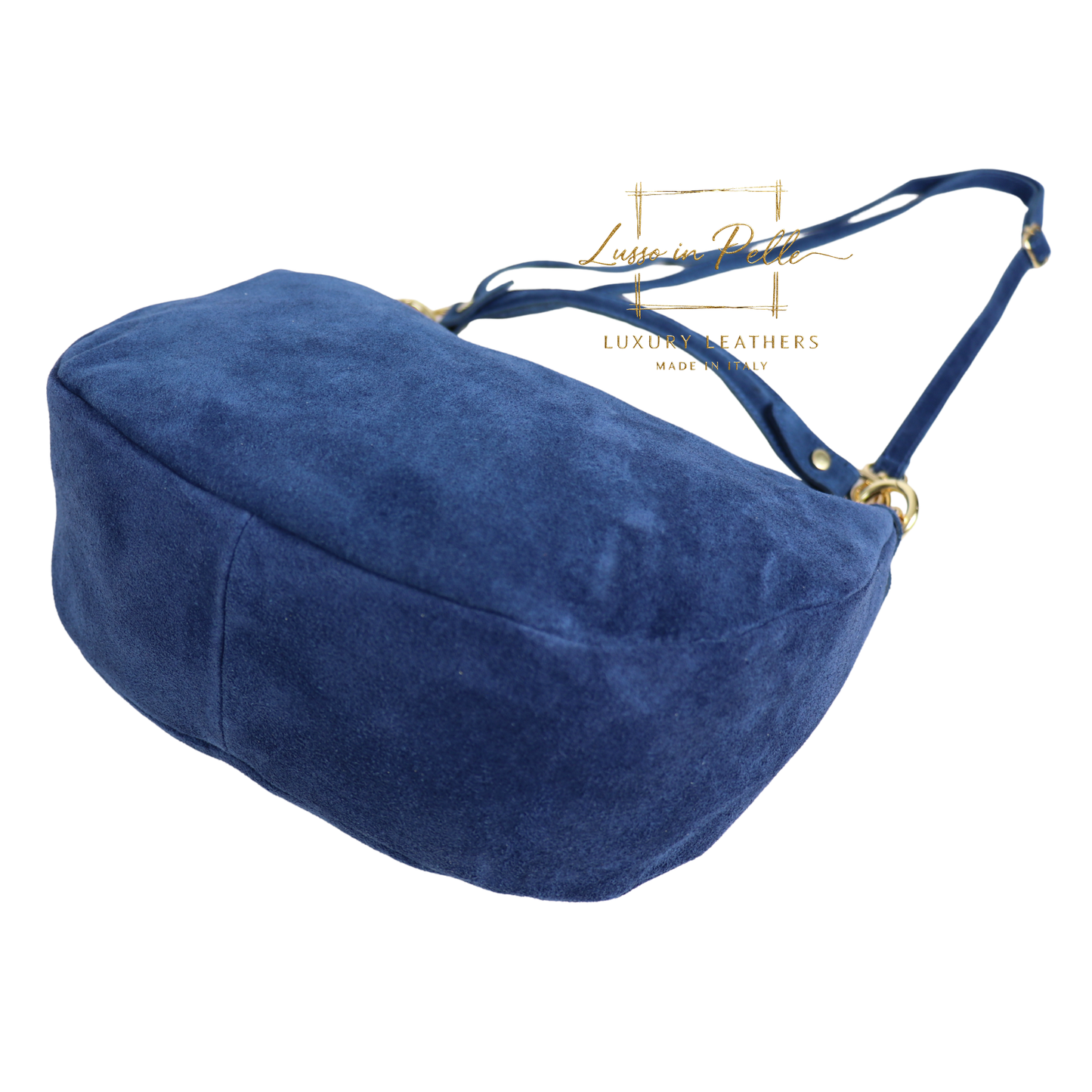Suede Half Moon Shoulder & Crossbody Bag