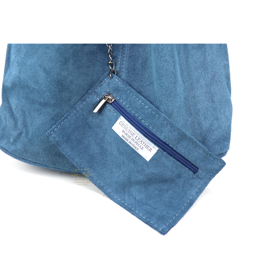 Cali Genuine Suede Hobo Slouchy Shoulder Bag