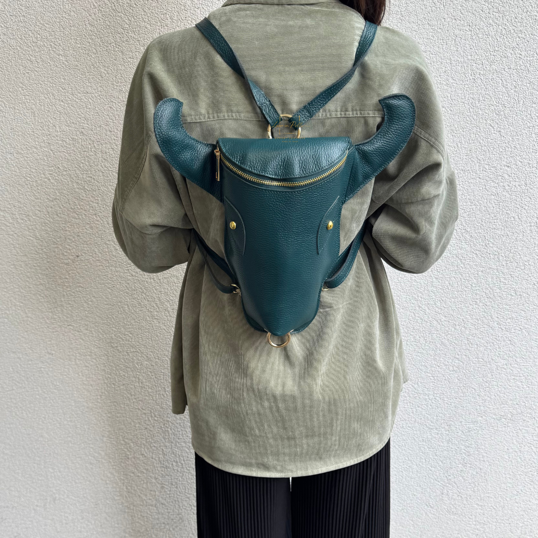 cow leather backpack Cow Head Leather Backpack – Lussoinpelle