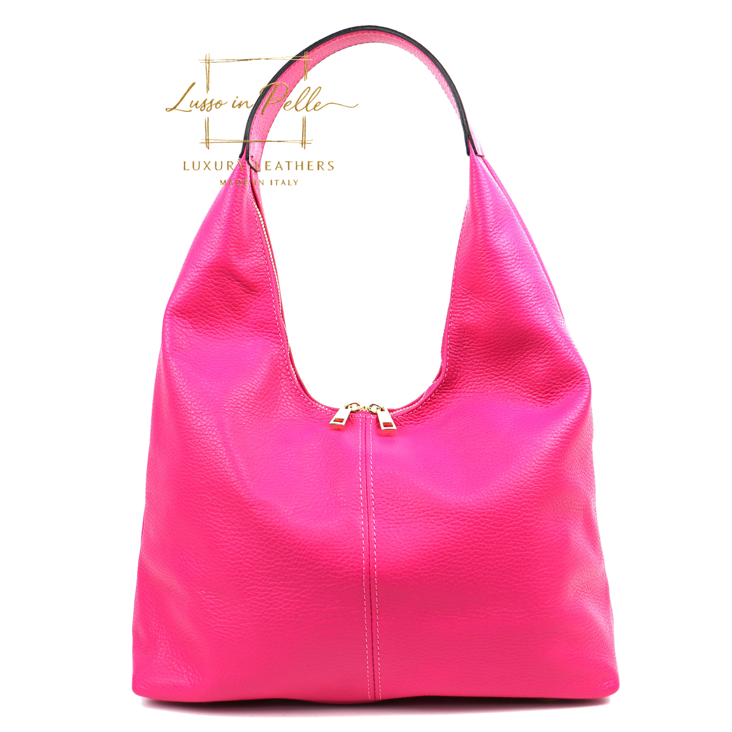 Structured Shoulder Bag with Gold Hardware