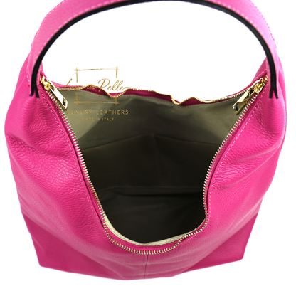 Structured Shoulder Bag with Gold Hardware