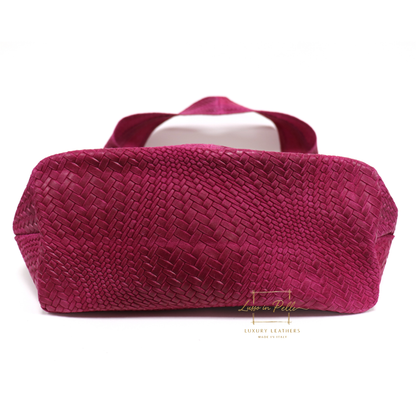 Aurora Quilted Suede Hobo Bag