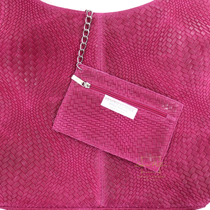 Aurora Quilted Suede Hobo Bag