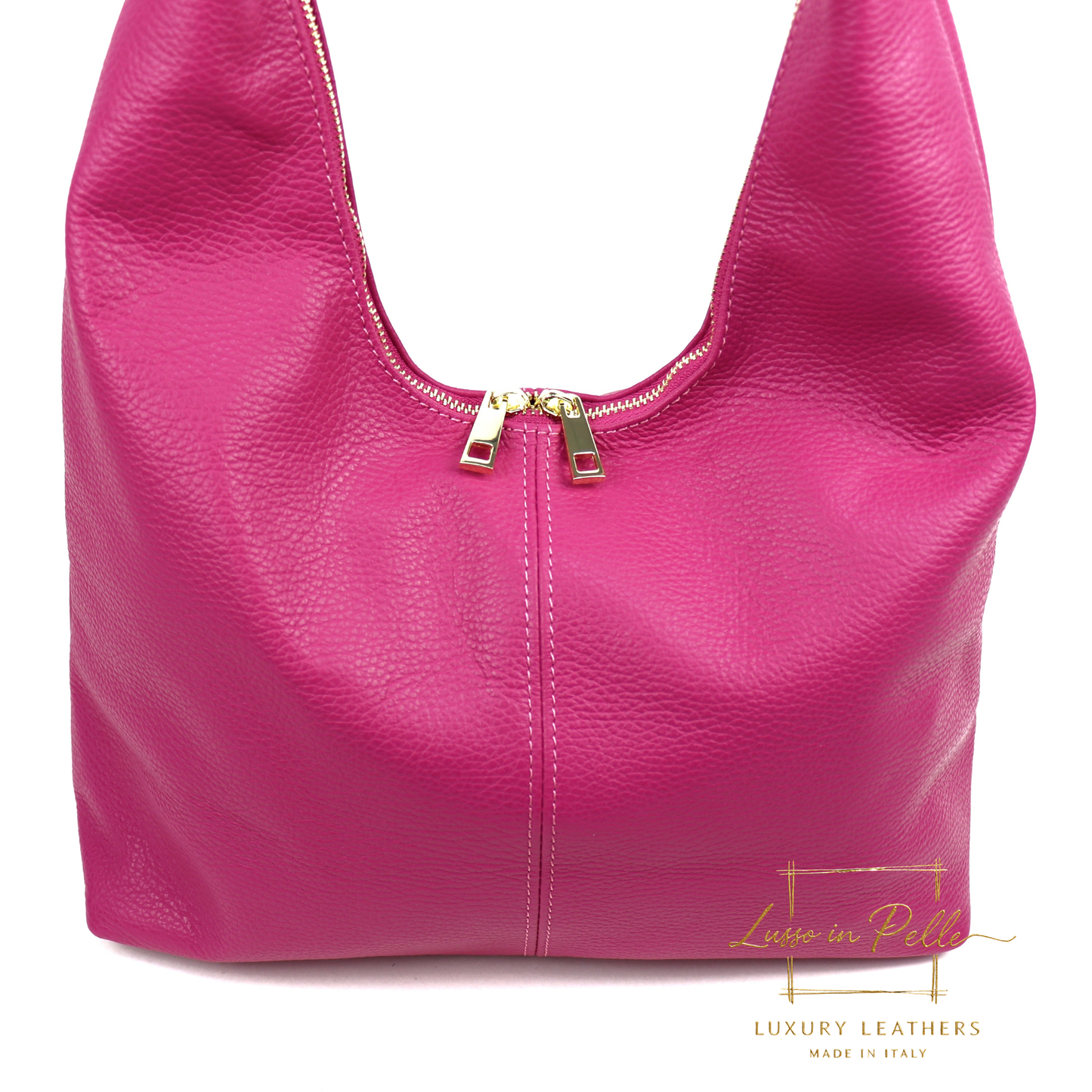 Structured Shoulder Bag with Gold Hardware