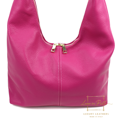 Structured Shoulder Bag with Gold Hardware