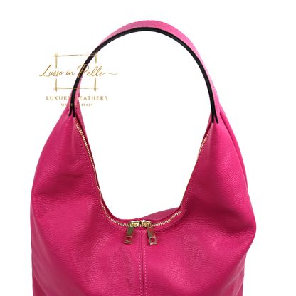 Structured Shoulder Bag with Gold Hardware