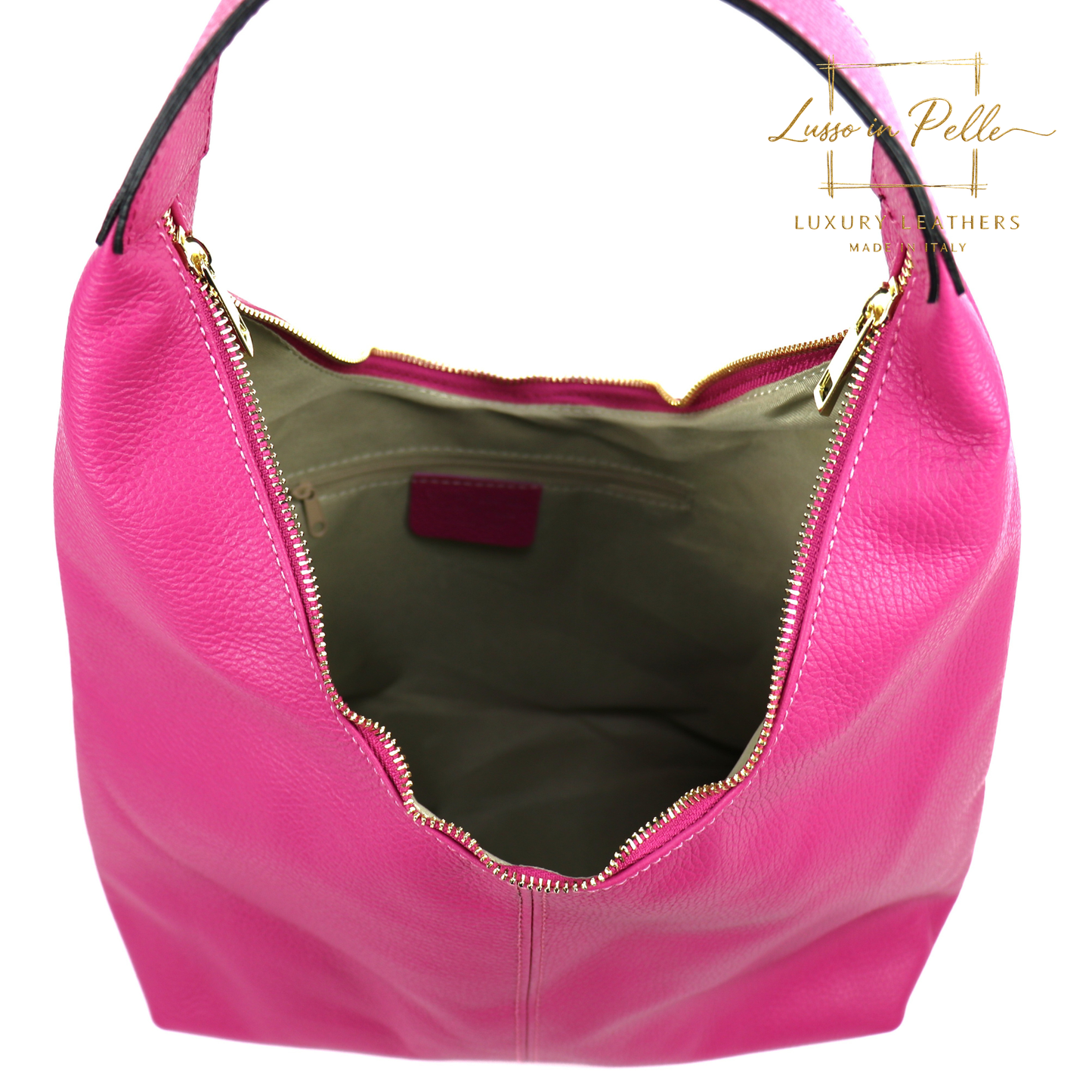 Structured Shoulder Bag with Gold Hardware