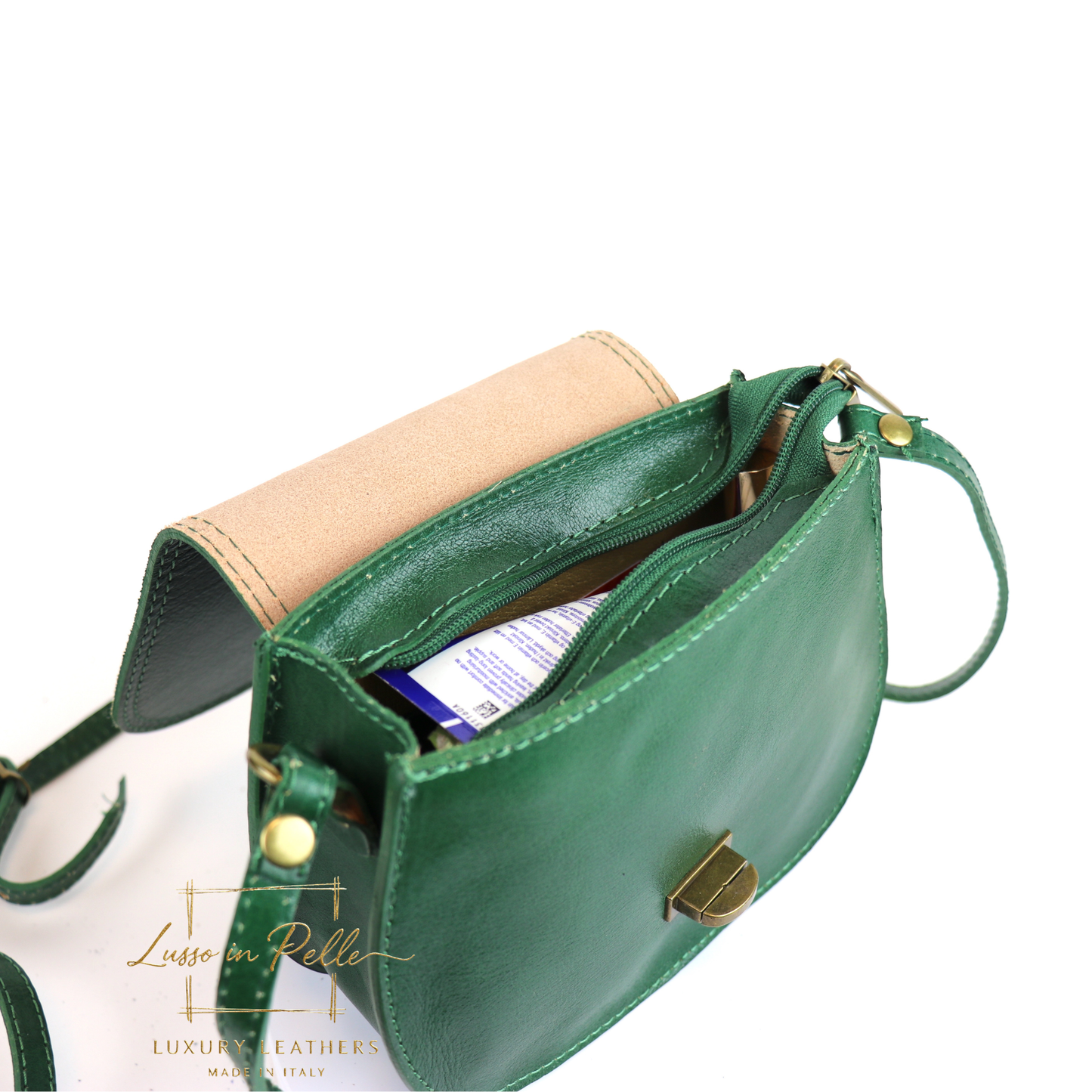 Cora Vintage Small Leather Crossbody Bag