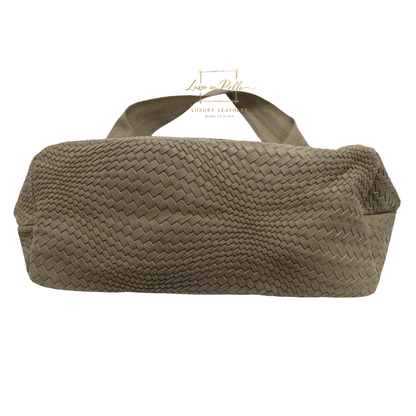 Aurora Quilted Suede Hobo Bag