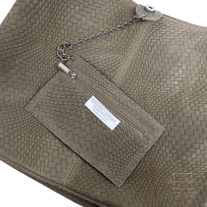 Aurora Quilted Suede Hobo Bag