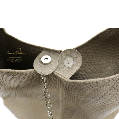 Aurora Quilted Suede Hobo Bag