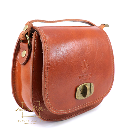 Cora Vintage Small Leather Crossbody Bag