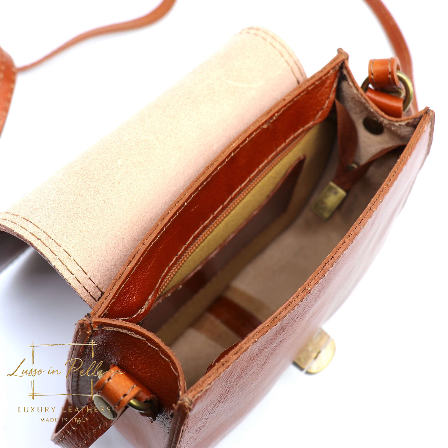 Cora Vintage Small Leather Crossbody Bag