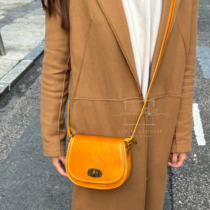 Cora Vintage Small Leather Crossbody Bag