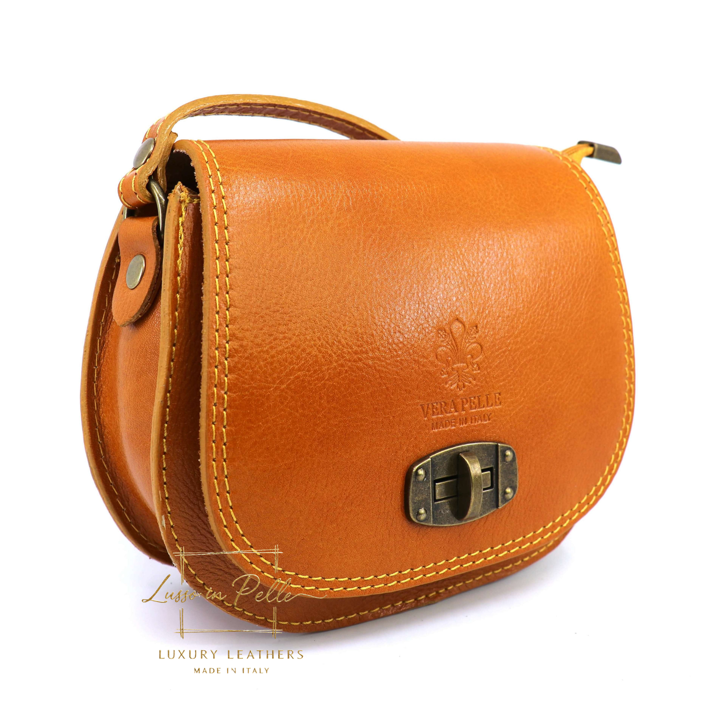Cora Vintage Small Leather Crossbody Bag
