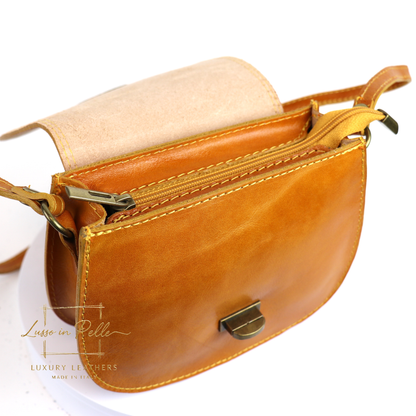 Cora Vintage Small Leather Crossbody Bag