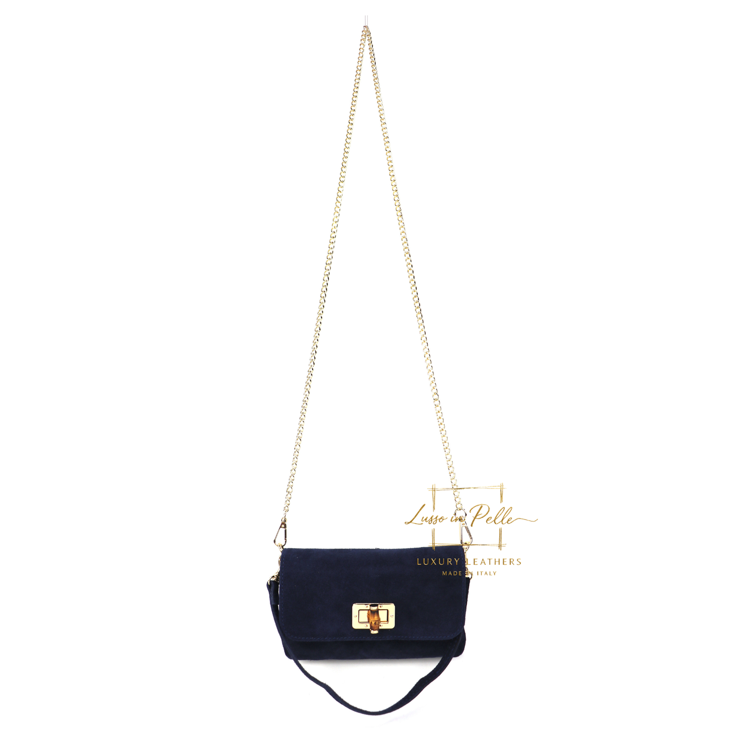 Small Suede Timeless Chic Italian Suede Clutch/Shoulder/Crossbody Bag